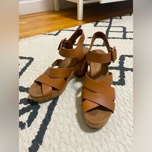 TOMS strappy cork sandals